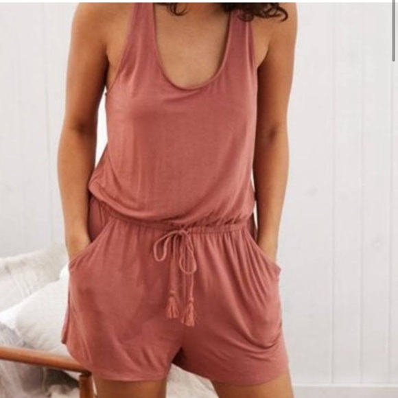 aerie Pants - AERIE pink romper